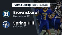 Recap: Brownsboro  vs. Spring Hill  2022