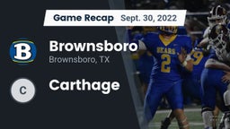 Recap: Brownsboro  vs. Carthage 2022