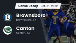 Recap: Brownsboro  vs. Canton  2022