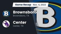 Recap: Brownsboro  vs. Center  2022