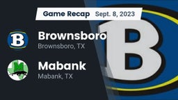 Recap: Brownsboro  vs. Mabank  2023