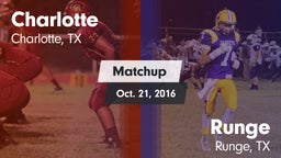 Matchup: Charlotte High vs. Runge  2016