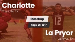 Matchup: Charlotte High vs. La Pryor  2017