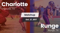 Matchup: Charlotte High vs. Runge  2017