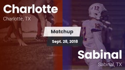 Matchup: Charlotte High vs. Sabinal  2018