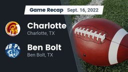 Recap: Charlotte  vs. Ben Bolt  2022