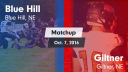 Matchup: Blue Hill High vs. Giltner  2016