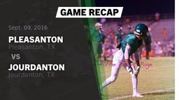 Recap: Pleasanton  vs. Jourdanton  2016