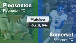 Matchup: Pleasanton High vs. Somerset  2016