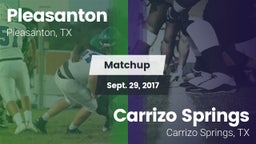 Matchup: Pleasanton High vs. Carrizo Springs  2017