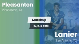 Matchup: Pleasanton High vs. Lanier  2018
