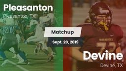 Matchup: Pleasanton High vs. Devine  2019