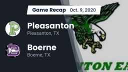 Recap: Pleasanton  vs. Boerne  2020