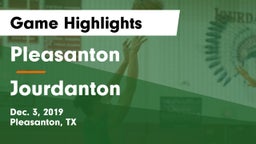 Pleasanton  vs Jourdanton  Game Highlights - Dec. 3, 2019