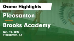 Pleasanton  vs Brooks Academy Game Highlights - Jan. 10, 2020
