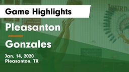 Pleasanton  vs Gonzales  Game Highlights - Jan. 14, 2020