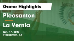 Pleasanton  vs La Vernia  Game Highlights - Jan. 17, 2020