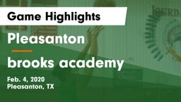 Pleasanton  vs brooks academy Game Highlights - Feb. 4, 2020