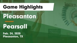 Pleasanton  vs Pearsall  Game Highlights - Feb. 24, 2020