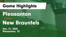 Pleasanton  vs New Braunfels  Game Highlights - Dec. 21, 2020