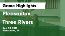 Pleasanton  vs Three Rivers Game Highlights - Dec. 28, 2019
