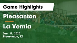 Pleasanton  vs La Vernia  Game Highlights - Jan. 17, 2020