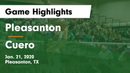 Pleasanton  vs Cuero Game Highlights - Jan. 21, 2020