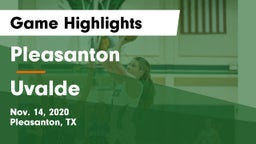 Pleasanton  vs Uvalde  Game Highlights - Nov. 14, 2020