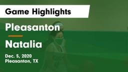 Pleasanton  vs Natalia Game Highlights - Dec. 5, 2020