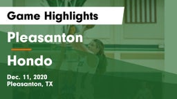 Pleasanton  vs Hondo  Game Highlights - Dec. 11, 2020