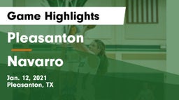 Pleasanton  vs Navarro  Game Highlights - Jan. 12, 2021