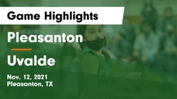 Pleasanton  vs Uvalde  Game Highlights - Nov. 12, 2021