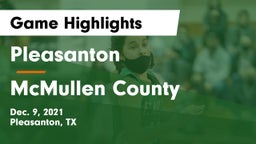 Pleasanton  vs McMullen County  Game Highlights - Dec. 9, 2021
