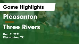 Pleasanton  vs Three Rivers  Game Highlights - Dec. 9, 2021