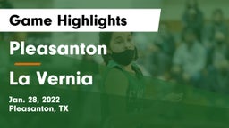 Pleasanton  vs La Vernia  Game Highlights - Jan. 28, 2022