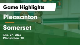 Pleasanton  vs Somerset  Game Highlights - Jan. 27, 2023