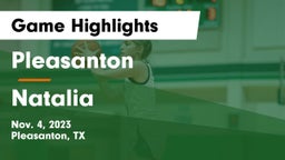 Pleasanton  vs Natalia  Game Highlights - Nov. 4, 2023