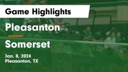 Pleasanton  vs Somerset  Game Highlights - Jan. 8, 2024