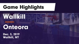Wallkill  vs Onteora Game Highlights - Dec. 3, 2019