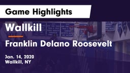Wallkill  vs Franklin Delano Roosevelt Game Highlights - Jan. 14, 2020