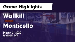 Wallkill  vs Monticello  Game Highlights - March 2, 2020