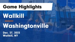 Wallkill  vs Washingtonville  Game Highlights - Dec. 27, 2023