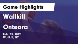 Wallkill  vs Onteora  Game Highlights - Feb. 15, 2019