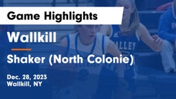 Wallkill  vs Shaker  (North Colonie) Game Highlights - Dec. 28, 2023