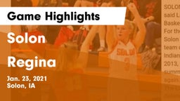 Solon  vs Regina  Game Highlights - Jan. 23, 2021