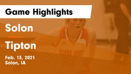 Solon  vs Tipton  Game Highlights - Feb. 13, 2021