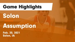 Solon  vs Assumption  Game Highlights - Feb. 20, 2021