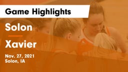 Solon  vs Xavier  Game Highlights - Nov. 27, 2021