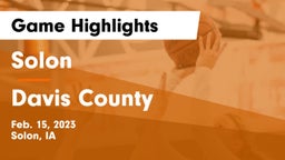 Solon  vs Davis County  Game Highlights - Feb. 15, 2023