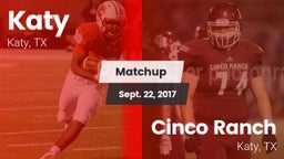 Matchup: Katy  vs. Cinco Ranch  2017